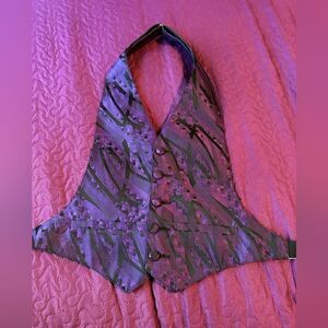 Boys Bracci beautiful bright grape purple vest  adjustable at neck and back